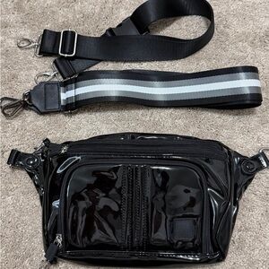 NWT Ihkwip Black Crossbody Bag- RFID